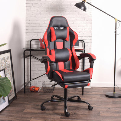 Brayden Studio Mcguinness Adjustable Height PC & Racing Game Chair