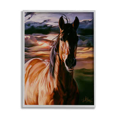 " Horse Landscape Painting " by Spirit Horse Painting Print