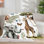 1Pc Jungle Safari Animal Couverture Couverture Mignon Mignon Coloré Cozy Monkeys Éléphants Girafes Floral Designs Pour Canapé / Lit / Voyage 30 * 40