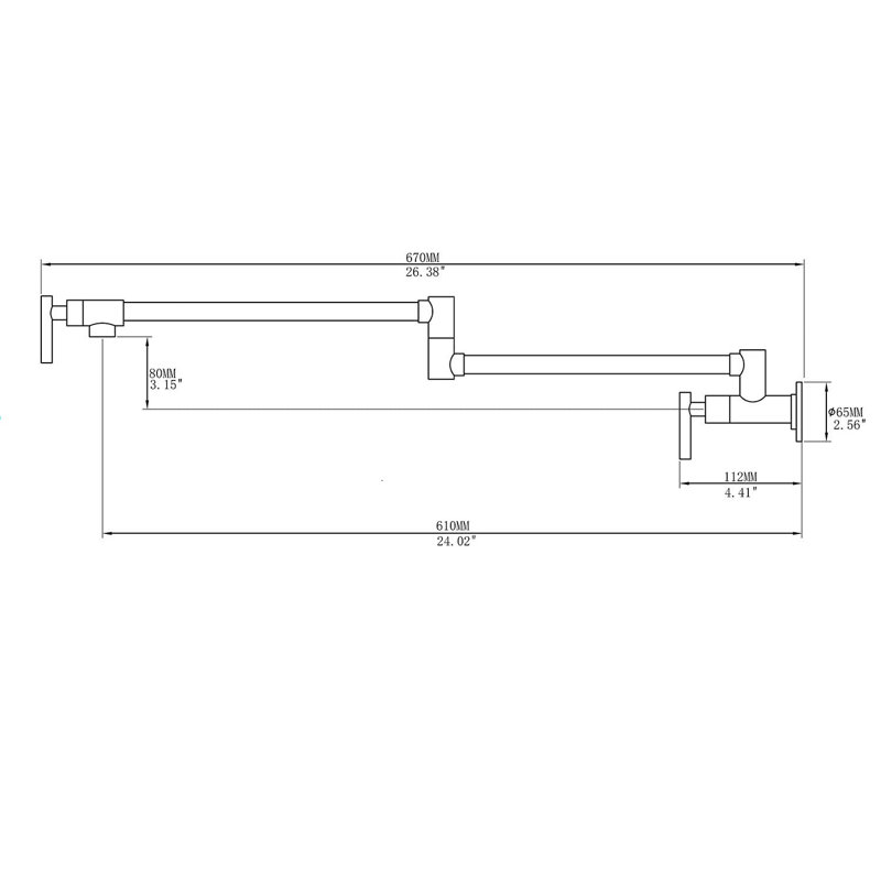 Interbath Kitchen Faucet, Brushed Gold