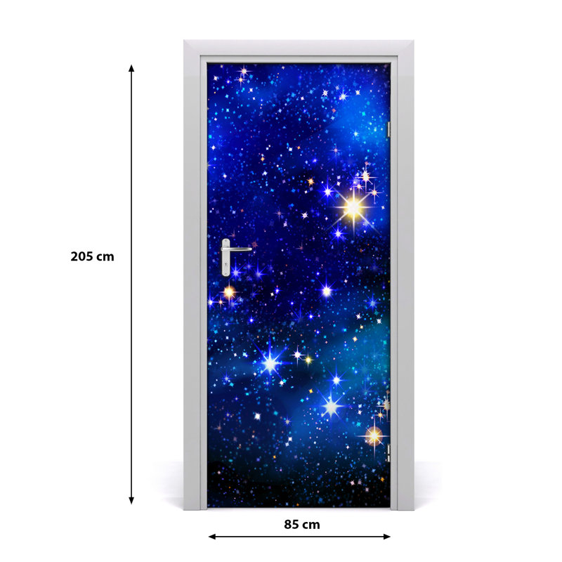 Starry Sky Adhesive Door Decal