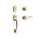 Columbus Handleset with Deadbolt and Door Lever and Rosette