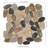 Marvella Pebble 12 in. x 12 in. Natural stone Mosaic Floor and Wall Tile-81437868