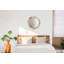 Huldar Glass Flat Wall Mirror