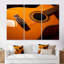 Magnifique guitare orange, ensemble d'art mural-107758799-107758797