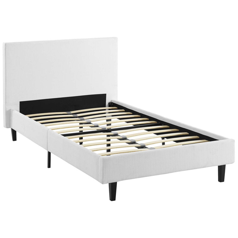 Base de lit Modway, Simple, Blanc
