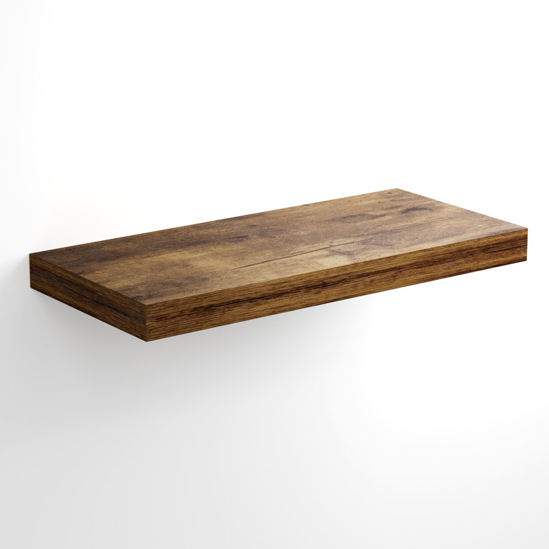 Mehta Floating Shelf, Dark Oak, 3.8cm H x 50cm W x 23cm D