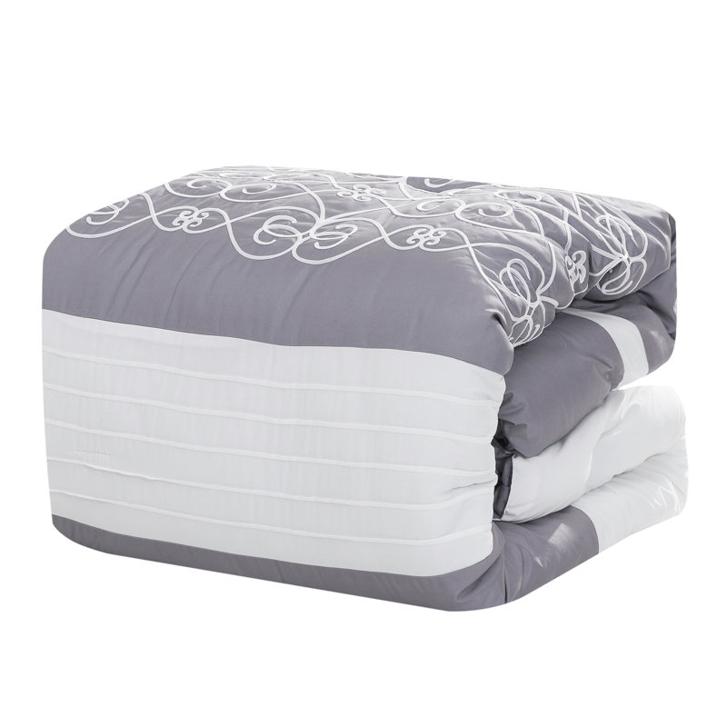 Levora Channel Geometric Shapes Comforter Set, Queen Comforter + 6 Additional Pieces