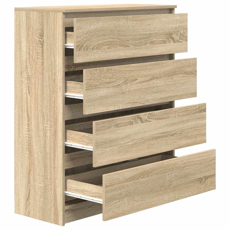 Sideboard 80X35x99 Cm Engineered Wood, Sonoma Oak