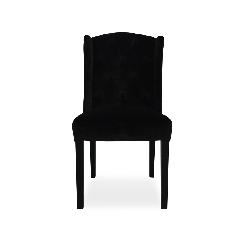 Velvet Upholstered Side Chair