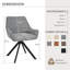Gefjun 46cm H Swivel Dining Chairs, Modern Upholstered Armchairs for Dining Room Kitchen Living Room-1749036960