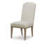 Chaise d'appoint rembourrée en cyprès blanchi Vanier