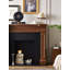 Nordic mid-century style solid wood decorative fireplace-501070591