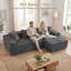 Modern Oversized Corner Sofa L-Shaped Corduroy Sofa With Storage Pockets -831990044-831990019
