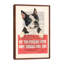 Boston Terrier With Message by Coco De Paris - Print on Canvas-42159748-89231077