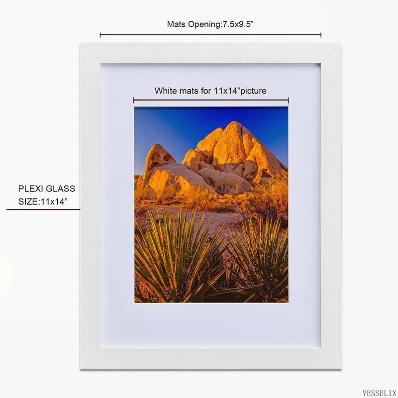 MDF Picture Frame, Blanc, 2