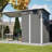 Durable 5x3FT Galvanized Steel Shed Gazebo Combo, Easy Assembly for All-Weather Storage and Outdoor Living