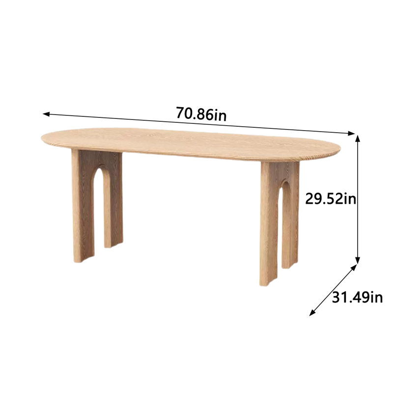 Table de salle à manger Leopolds, L 31,49 po x L 70,86 po