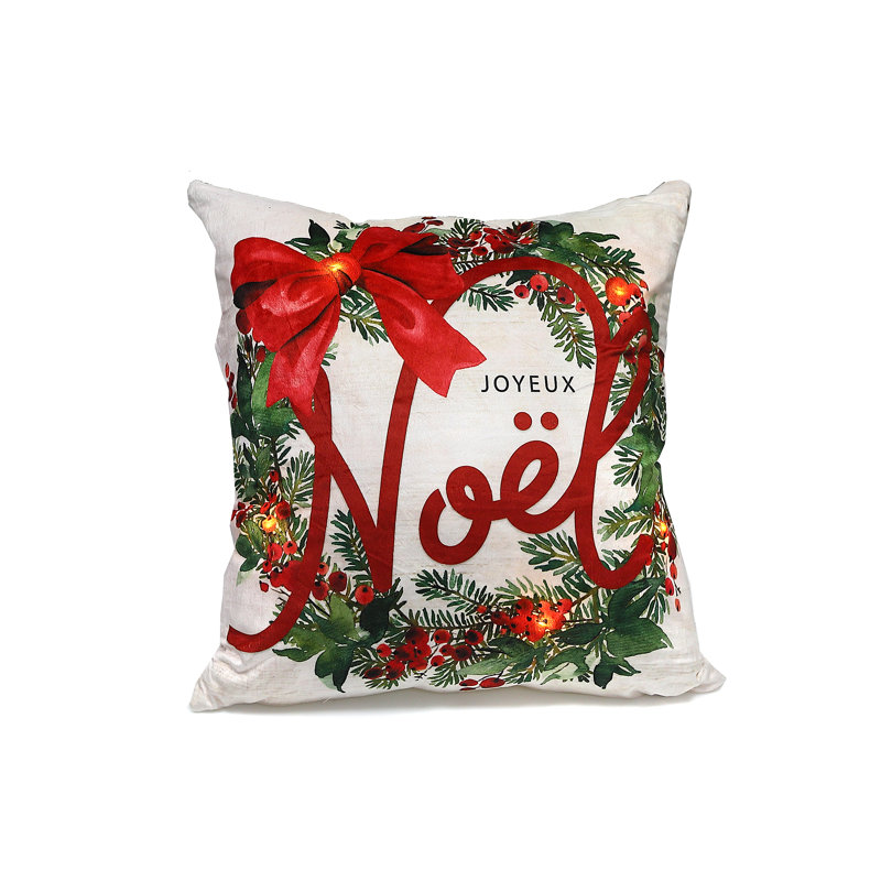 Cotton Blend Throw Pillow