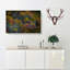 River Through An Autumn Forest In Abstract - Wrapped Canvas-55339234