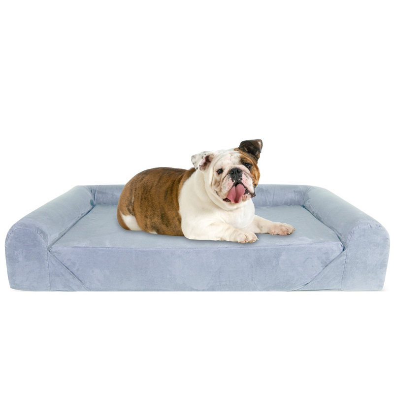 Rohan Orthopedic Cotton Pet Bed, 12cm H x 73cm W x 61cm D, Grey