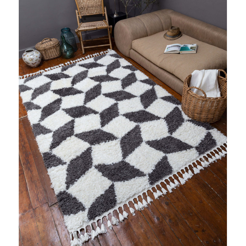 Tapis à poils longs Maelina, Rectangle 2 pi 8 po x 5 pi