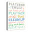 «Long Ashton Playroom Rules», art sur toile-1583641736