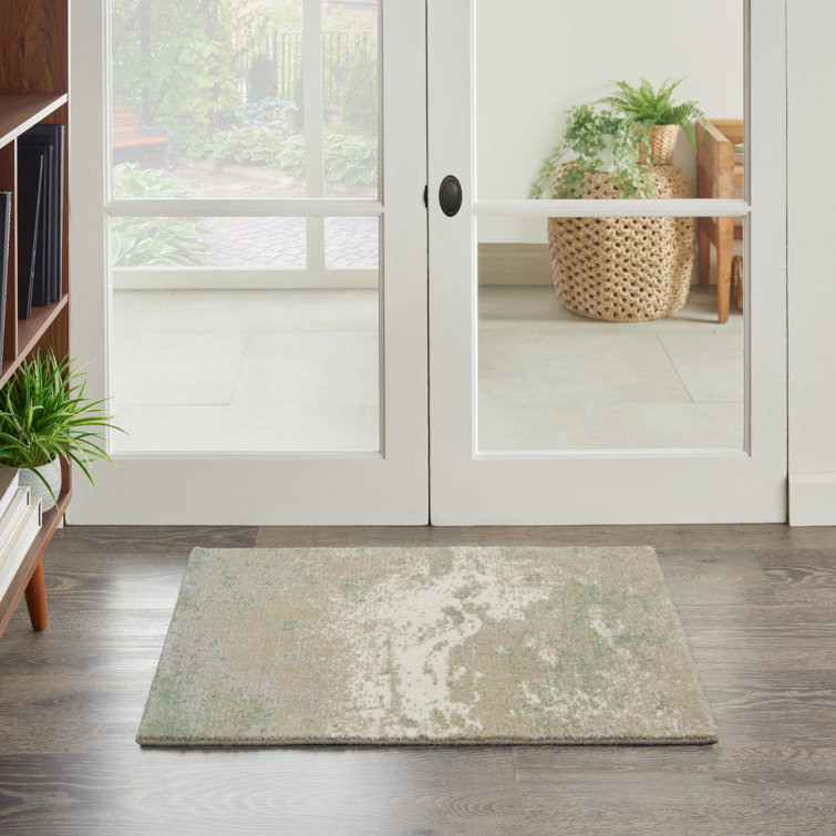 Tapis vert / gris