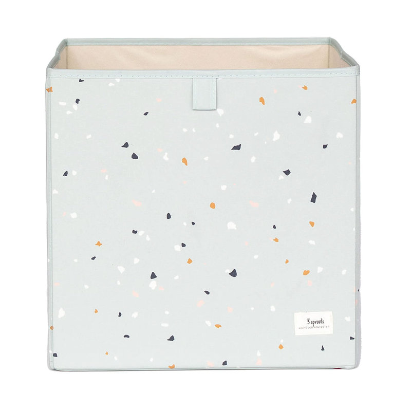 UBXT 3 Sprouts - Recycled Fabric Storage Cube - Terrazzo, Green