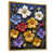 Toile avec cadre flottant or