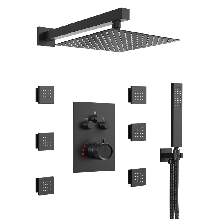 RelaxaJet Flow Sync Control Collection Shower System with Rough-in Valve