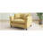 46.3 Inch Oversized Chenille Armchair, Comfy Chair and a Half with Removable Pillow for Living Room, Bedroom, or Office-1563026324