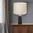 White Linen Drum Lamp Shade-122876988