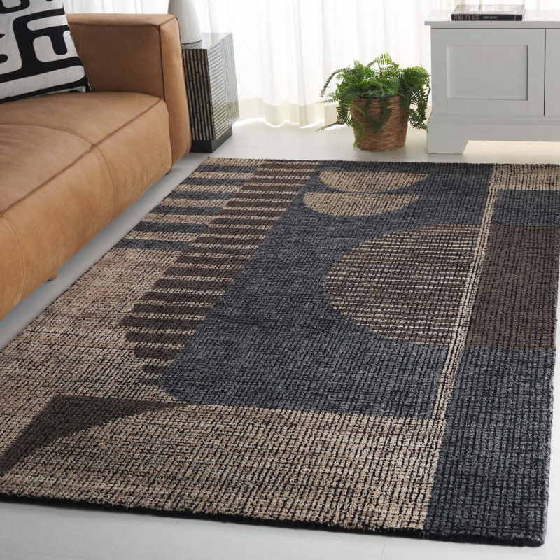 Tapis rectangulaire en laine Sanfiel, Rectangle de 5 pi x 8 pi