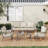 Heim 4-Piece Aluminum Outdoor Patio Conversation Set With Beige Cushion, Sofa And Coffee Table-122879257