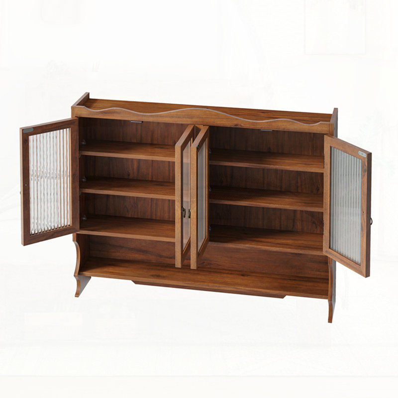 Armoire murale 4 portes Retro, Brun