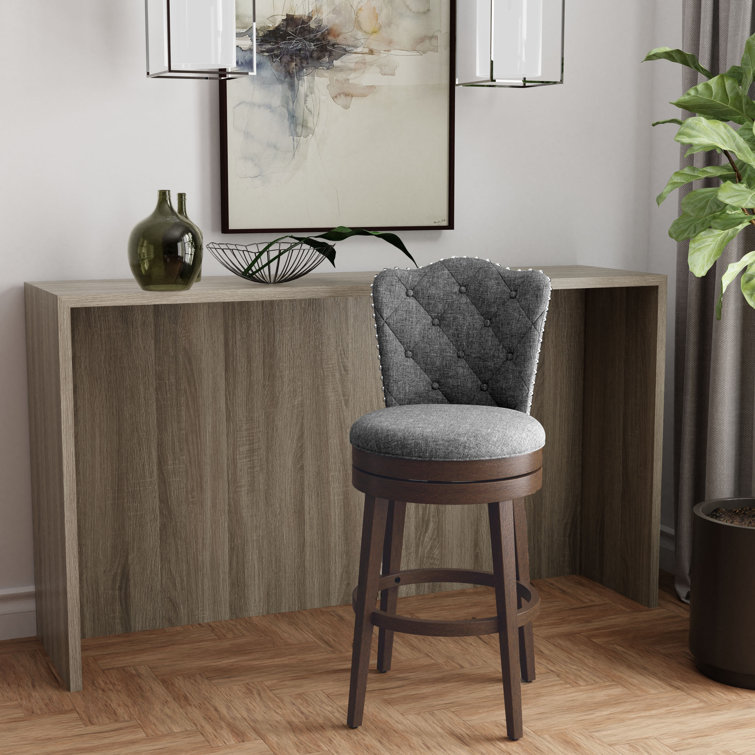 Marthasville Swivel Upholstered Counter Stool