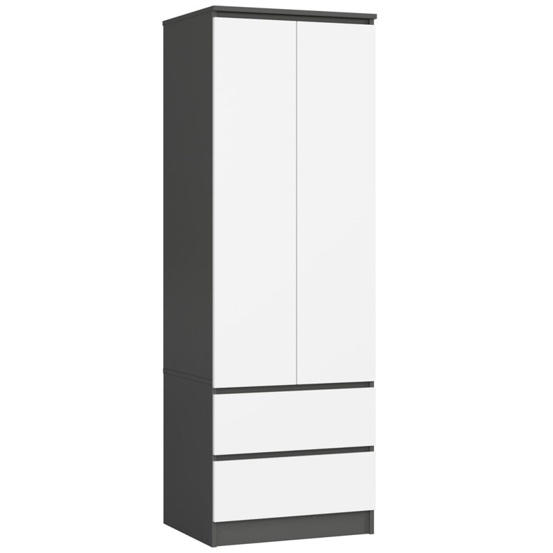 Sreeram 2 Door Manufactured Wood Wardrobe, 180cm H x 60cm W x 51cm D