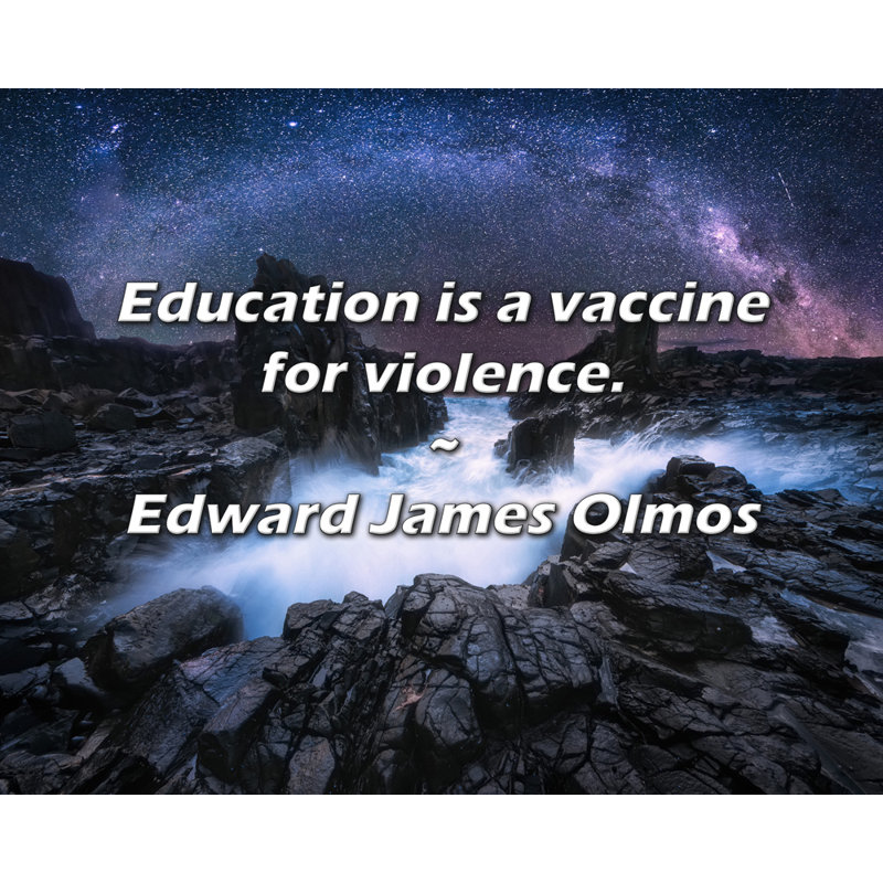 Citation de la faculté d'arts plastiques «L'éduca Toile tendue par Edward James Olmos Gallery, H 33 po x l 48 po
