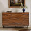 Armoire de rangement, buffet en bois avec pieds en fer pour le salon