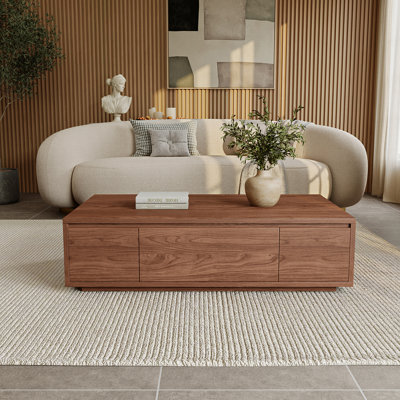 47.2" Modern Coffee Table With Storage – 2 Drawers & 4 Cabinets