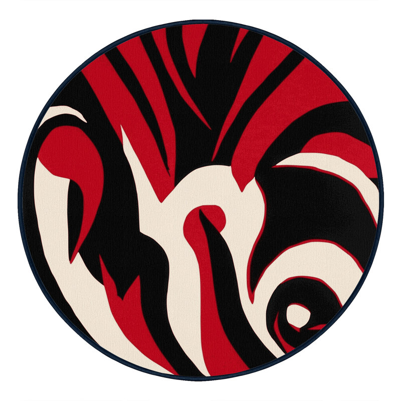 Vortex Flame Rug, Round 6'