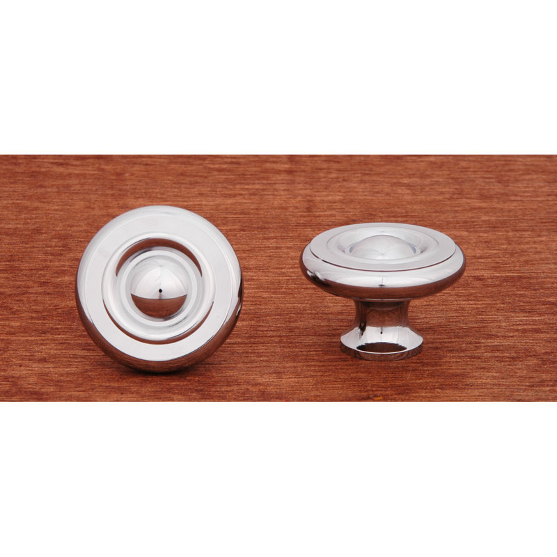 CK Series 1 1/2" Diameter Mushroom Knob, Large, Chrome
