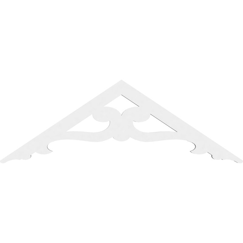 Pignon en PVC de qualité architecturale Brontes, H 12 po x l 36 po x P 1 po, 8 / 12