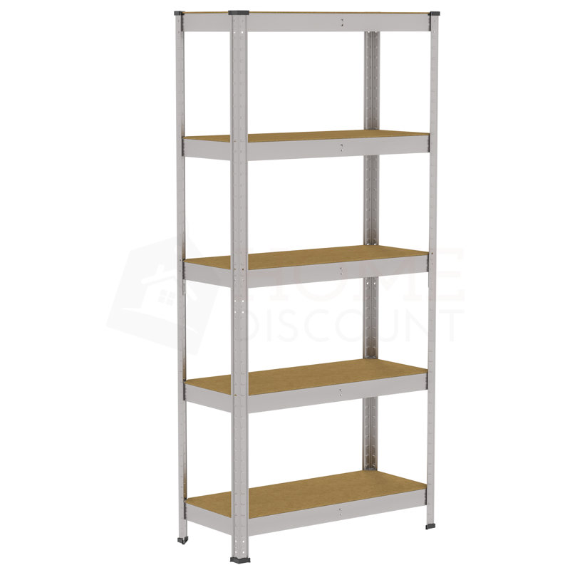 Vida Metal Height -Adjustable Shelving Unit, Standard, Galvanised