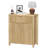 Modern Sideboard Cabinet With Large Drawer,Storage Buffet With Adjustable Shelf ,Entryway Cabinet With Water Ripple Design, Perfect Storage For Dining Room, Kitchen, And Entryway-1223322276