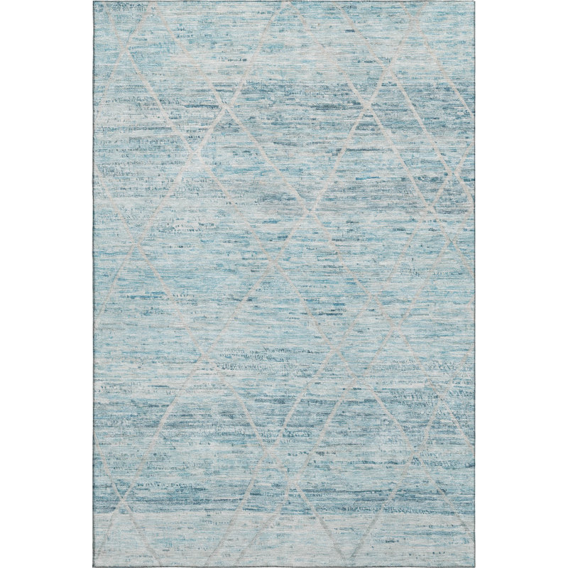 Premium Machine Washable Honig AMF1658 Diamonds Rug, Rectangle 10' x 14'