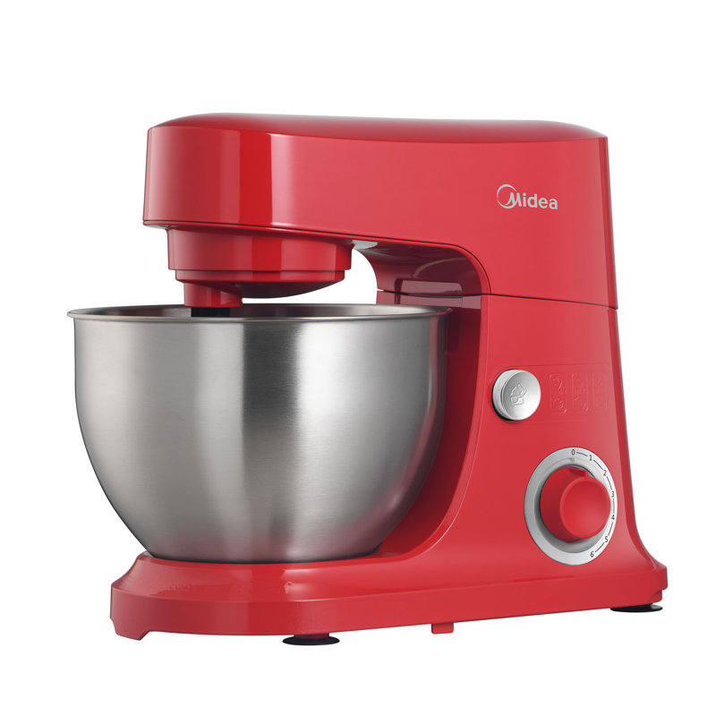 Midea 5-quart 300-watt Tilt-head Stand Mixer,, Red