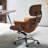 Leather Adjustable Height Swivel Computer Chair