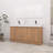 Devid 59.14 " W Freestanding Standard Free Standing 2 Double Vanity Bathroom Vanity With Resin Top